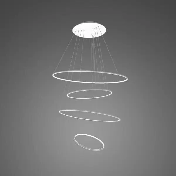 Lampa wisząca Ledowe Okręgi No.4 100cm 3k biała Dali