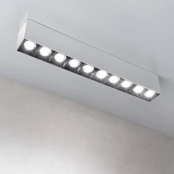 Lampa liniowa natynkowa 30w 3000K biało-czarna JDL-4T