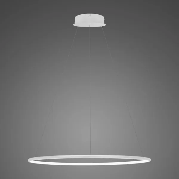 Lampa wisząca Ledowe Okręgi No.1 60cm 4k biała Dali