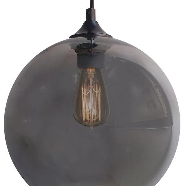 EDISON LAMPA WISZĄCA 25 1X60W E27 SREBRNY + ŻARÓWKA