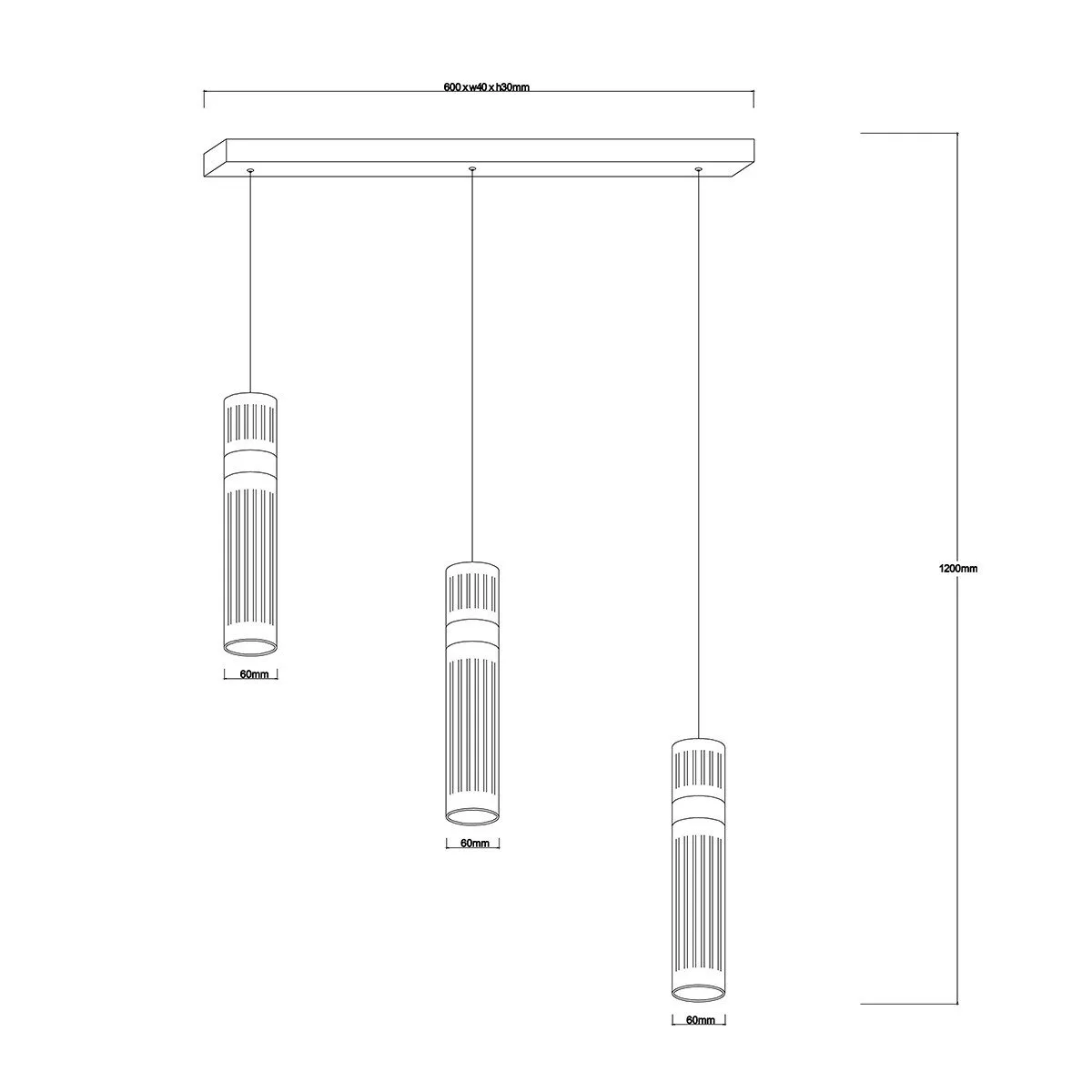 Lampa wisząca Ambiente 3 grafitowa LED CCT - obrazek 6