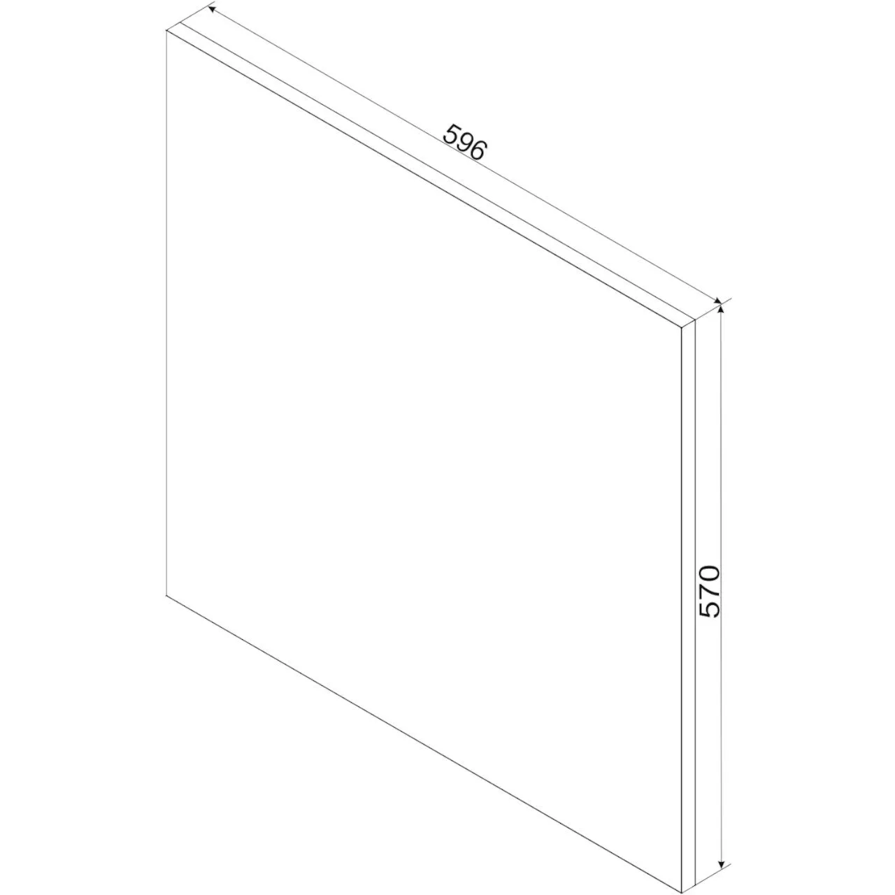 Front do zmywarki 60PO ELLEN 15 grafit - obrazek 2
