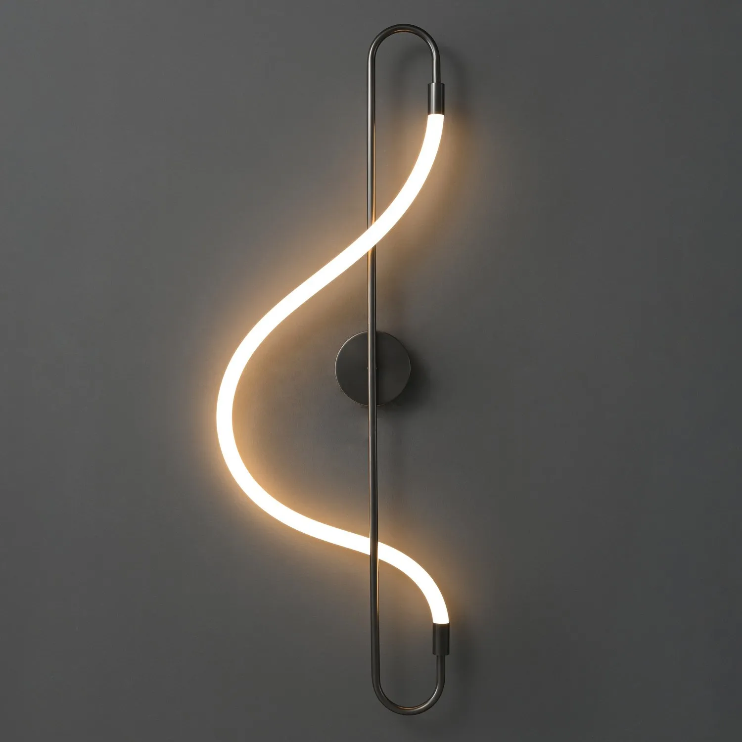 Lampa ścienna ESSA 90 cm - kinkiet LED, czarny - obrazek 2