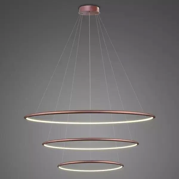 Lampa wisząca Ledowe Okręgi No.3 80cm 3k Różowe Złoto Dali