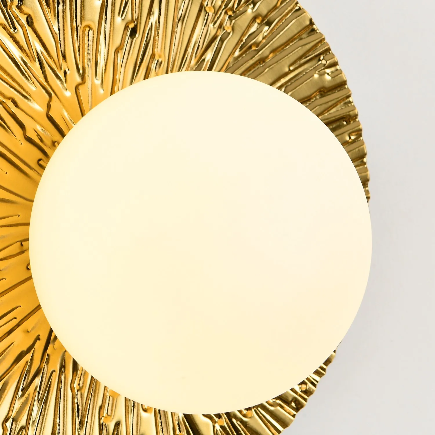 Lampa ścienna SUN L złota 40 cm - obrazek 9