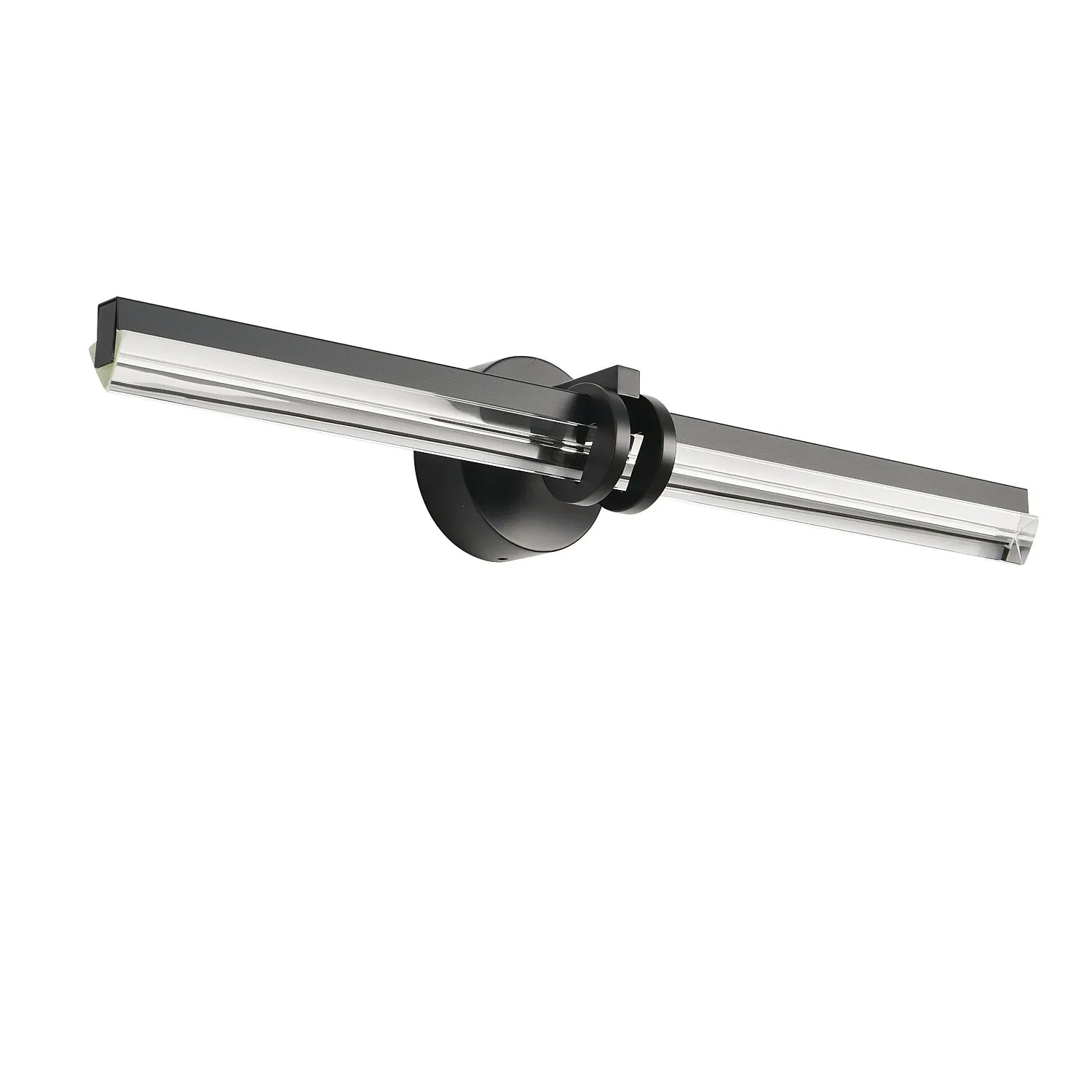 Lampa ścienna LOVELY LED 58 cm- czarno szklany kinkiet - obrazek 5