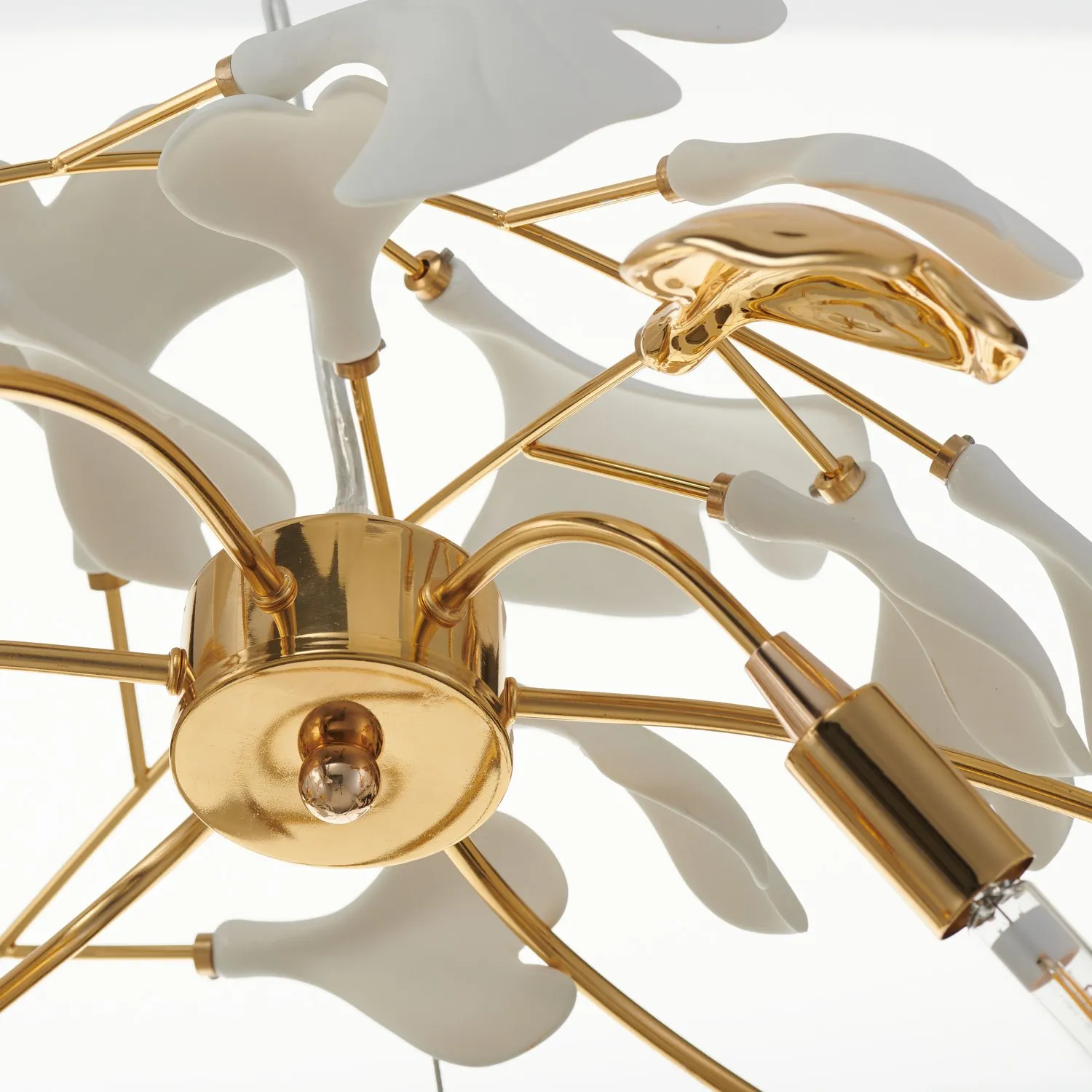Lampa wisząca BOTANIKA GOLD 100 cm - złota, G9, regulowana, designerska - obrazek 14