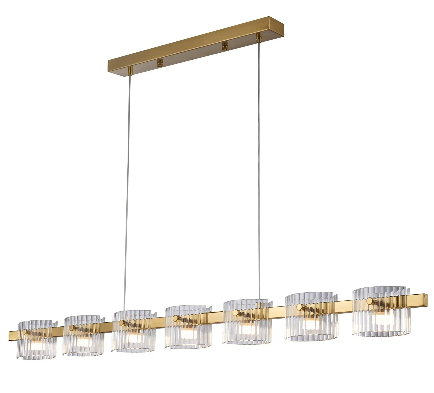 Lampa wisząca LED BACCIO złota 120 cm, złota