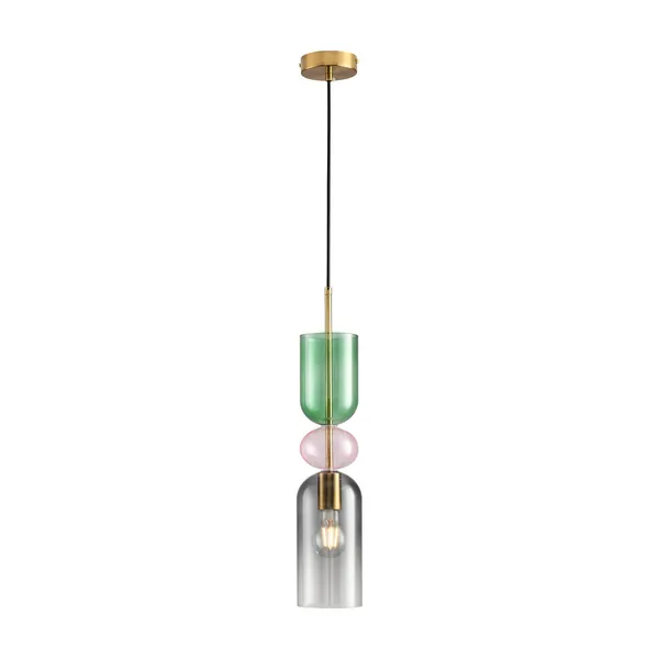 Lampa wisząca PASTELLO GREEN szklana kolorowa 11 cm