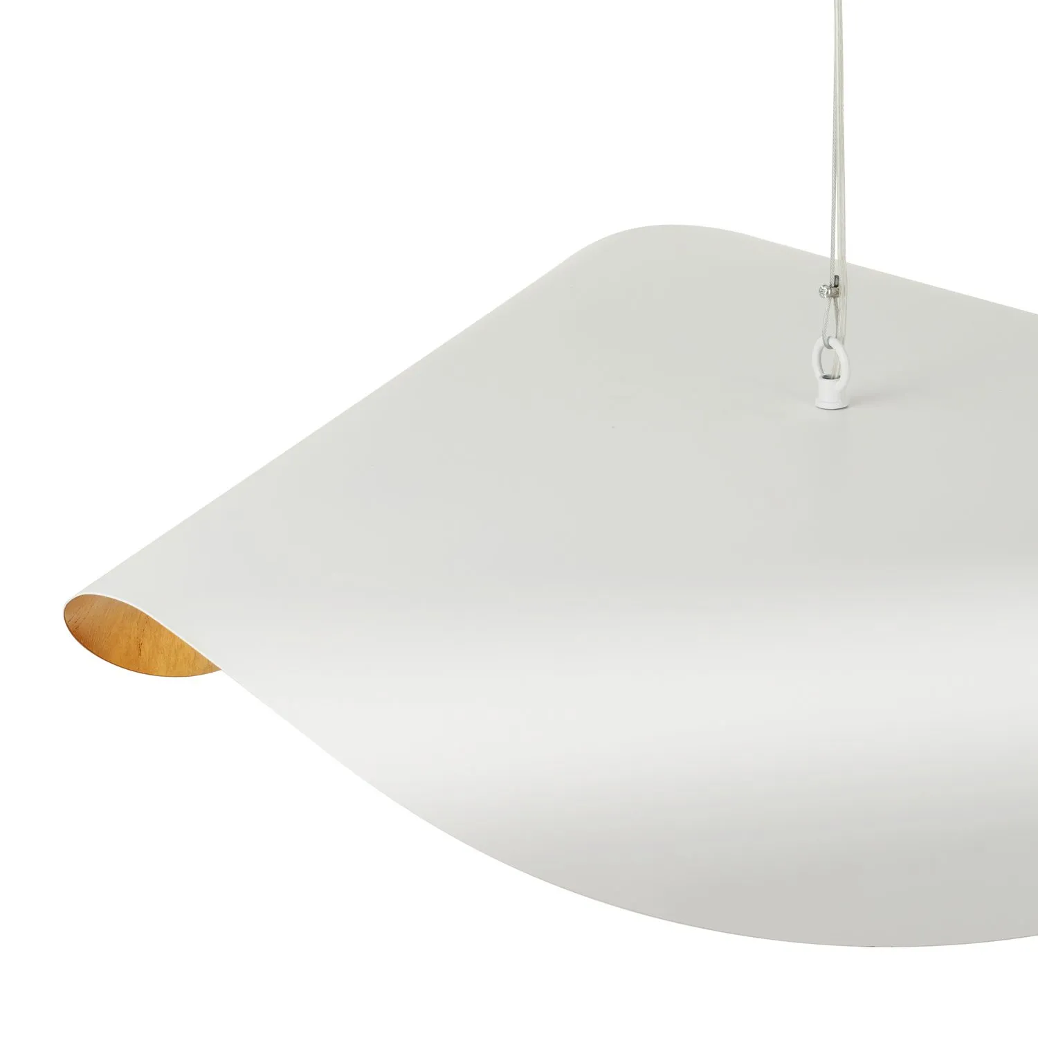 Lampa wisząca ENZO 80 cm - biało złota - obrazek 15