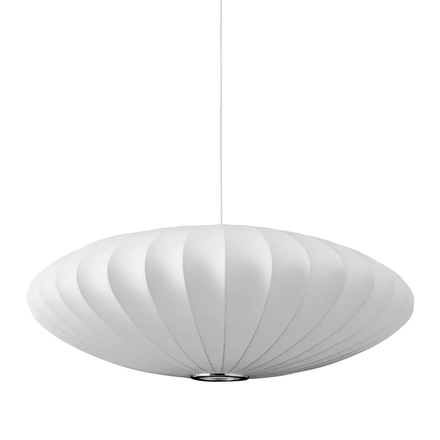 Lampa wisząca SILK FLAT biała 50 cm - nowoczesna i minimalistyczna - obrazek 11