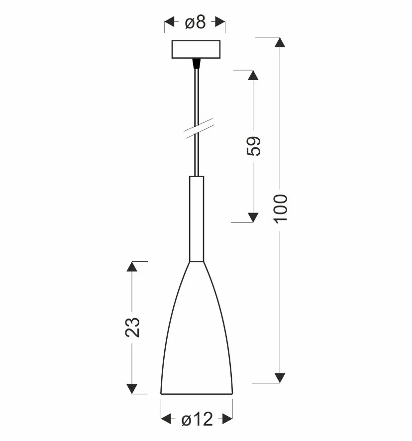 LAMPA WISZĄCA FLEN II 1 SZARY - obrazek 3