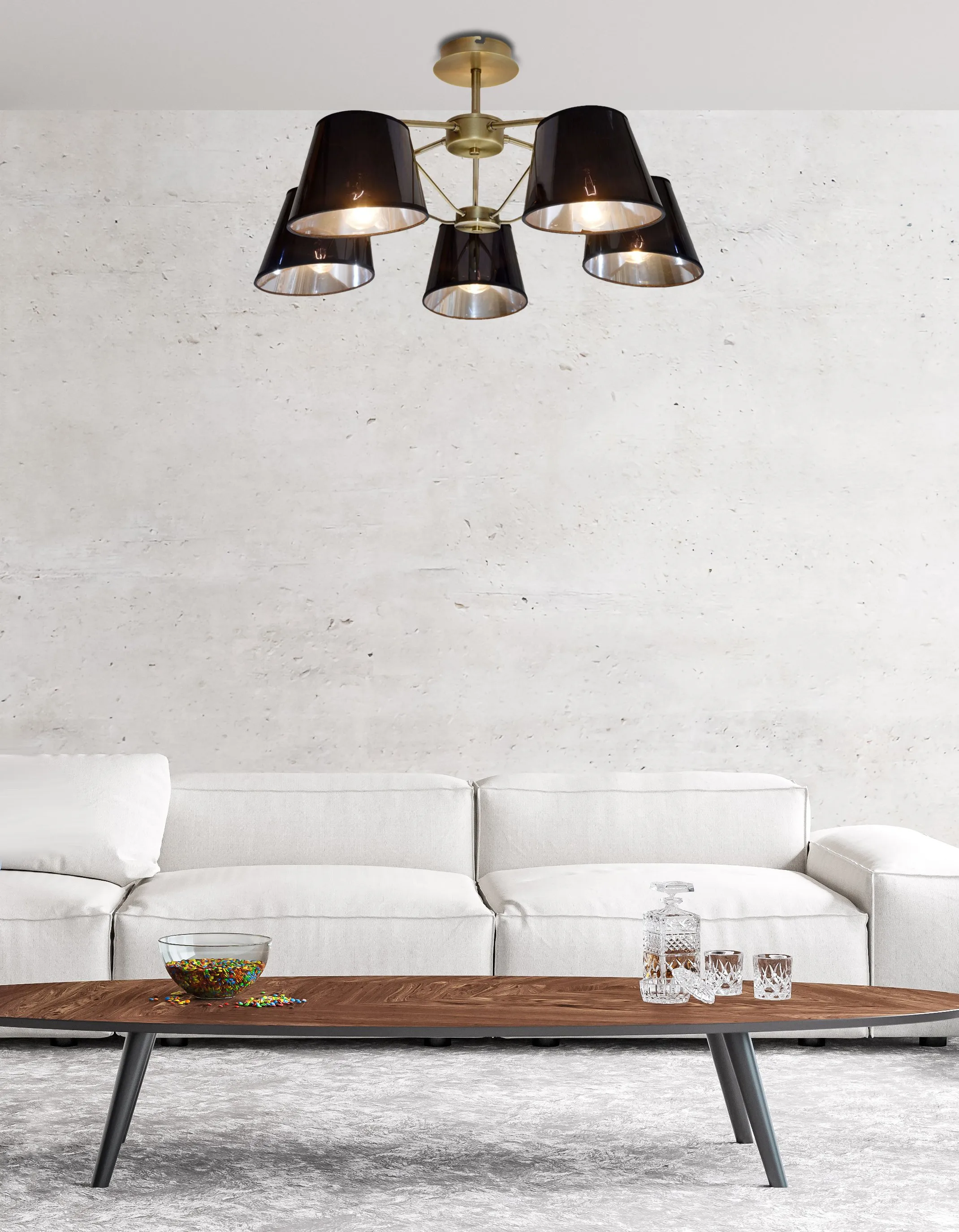 CORTEZ LAMPA WISZĄCA 5X40W E14 PATYNA - obrazek 2