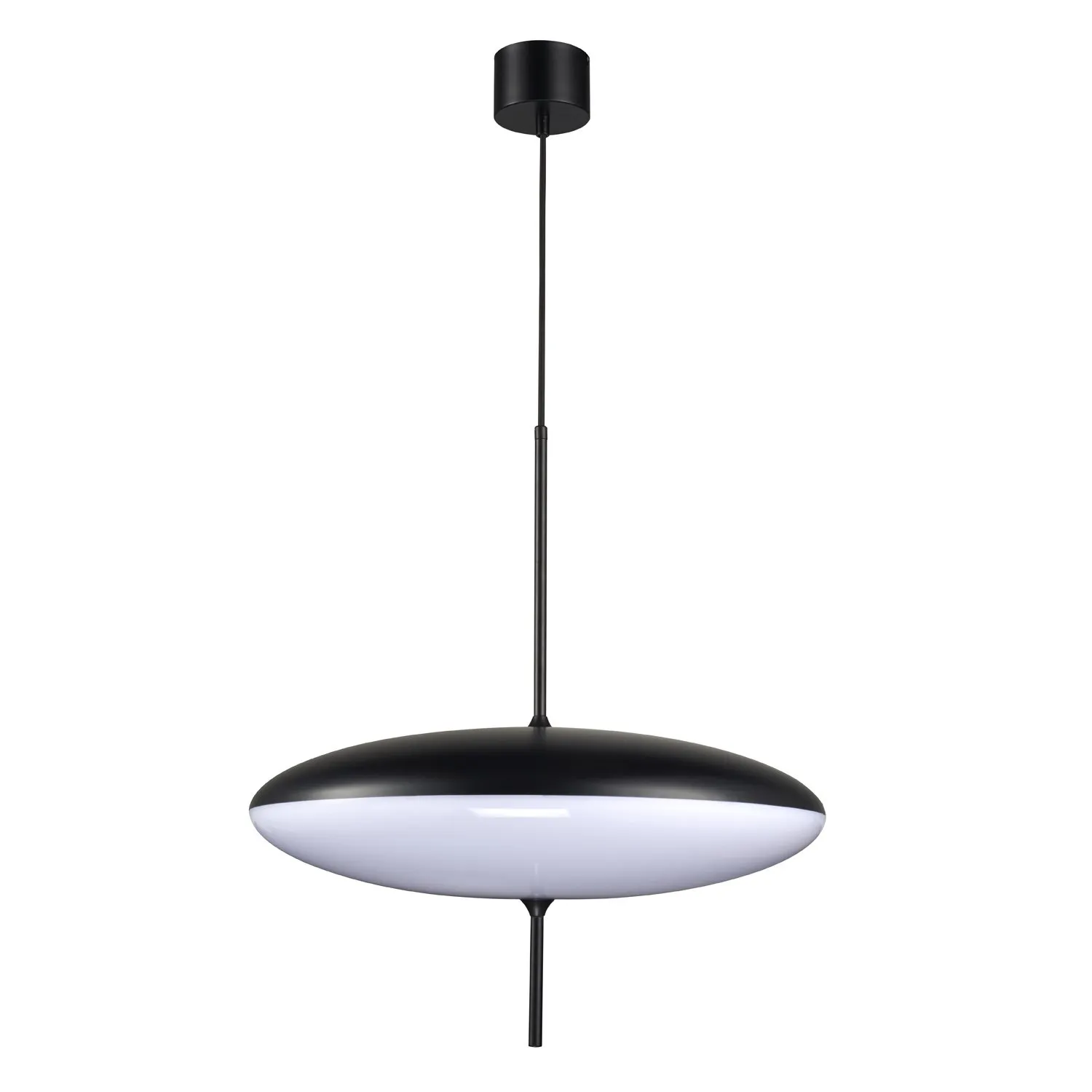 Lampa wisząca PIATTO 50 cm, biało czarna - obrazek 3