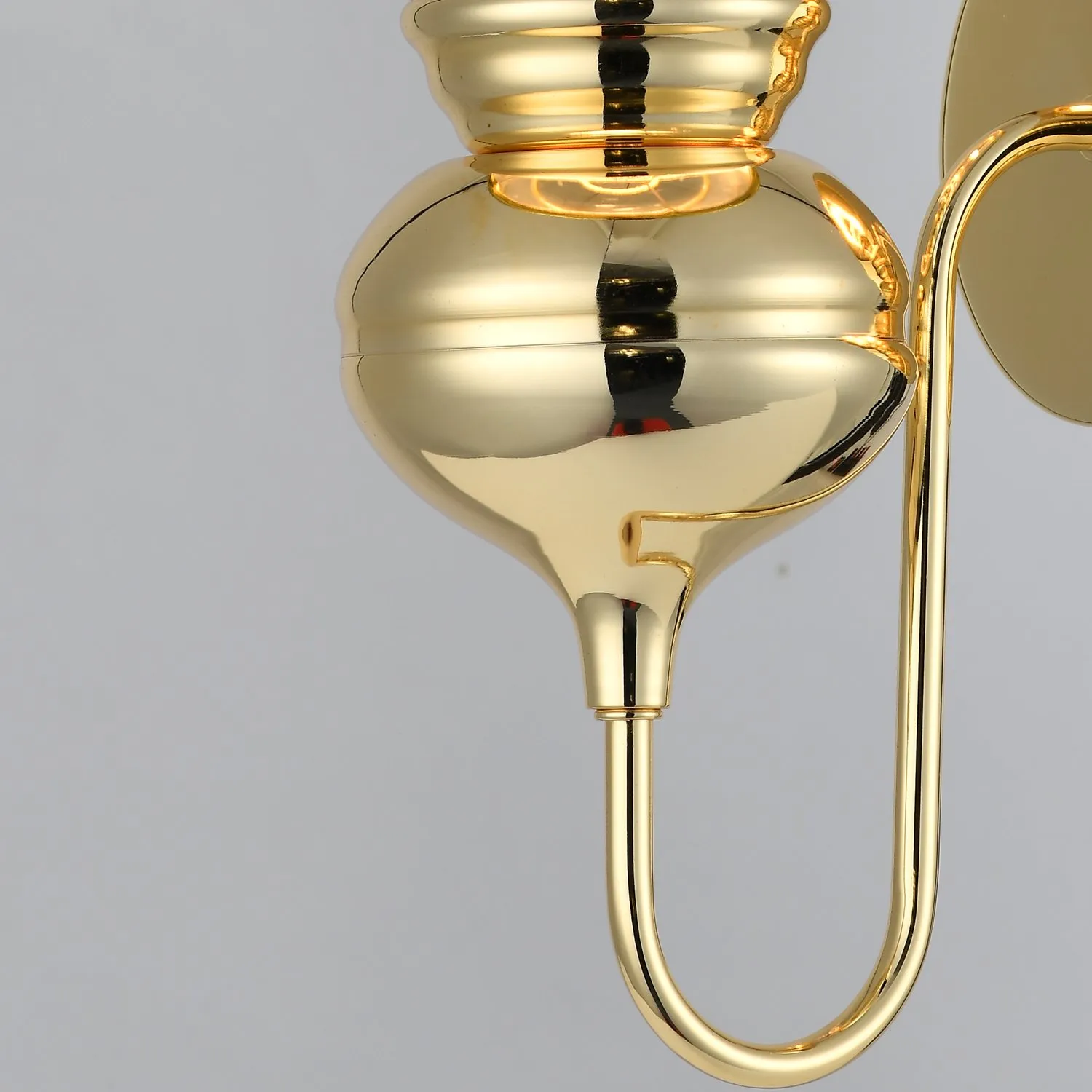 Lampa ścienna QUEEN złoto czarna 18 cm - obrazek 4