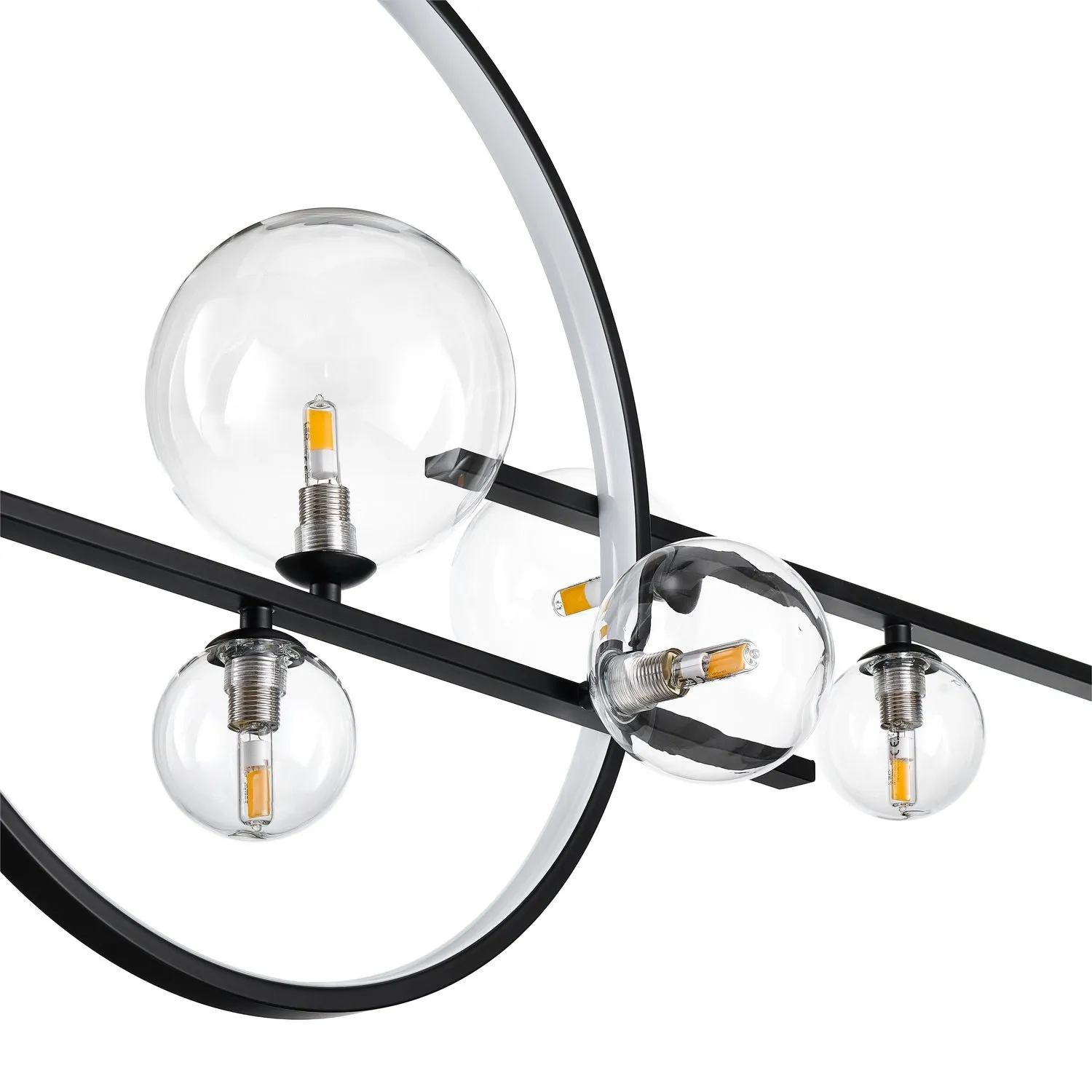Lampa wisząca ORION DOUBLE czarna 145 cm - obrazek 8