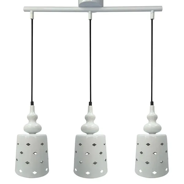HAMP LAMPA WISZĄCA 3X60W E27 BIAŁY