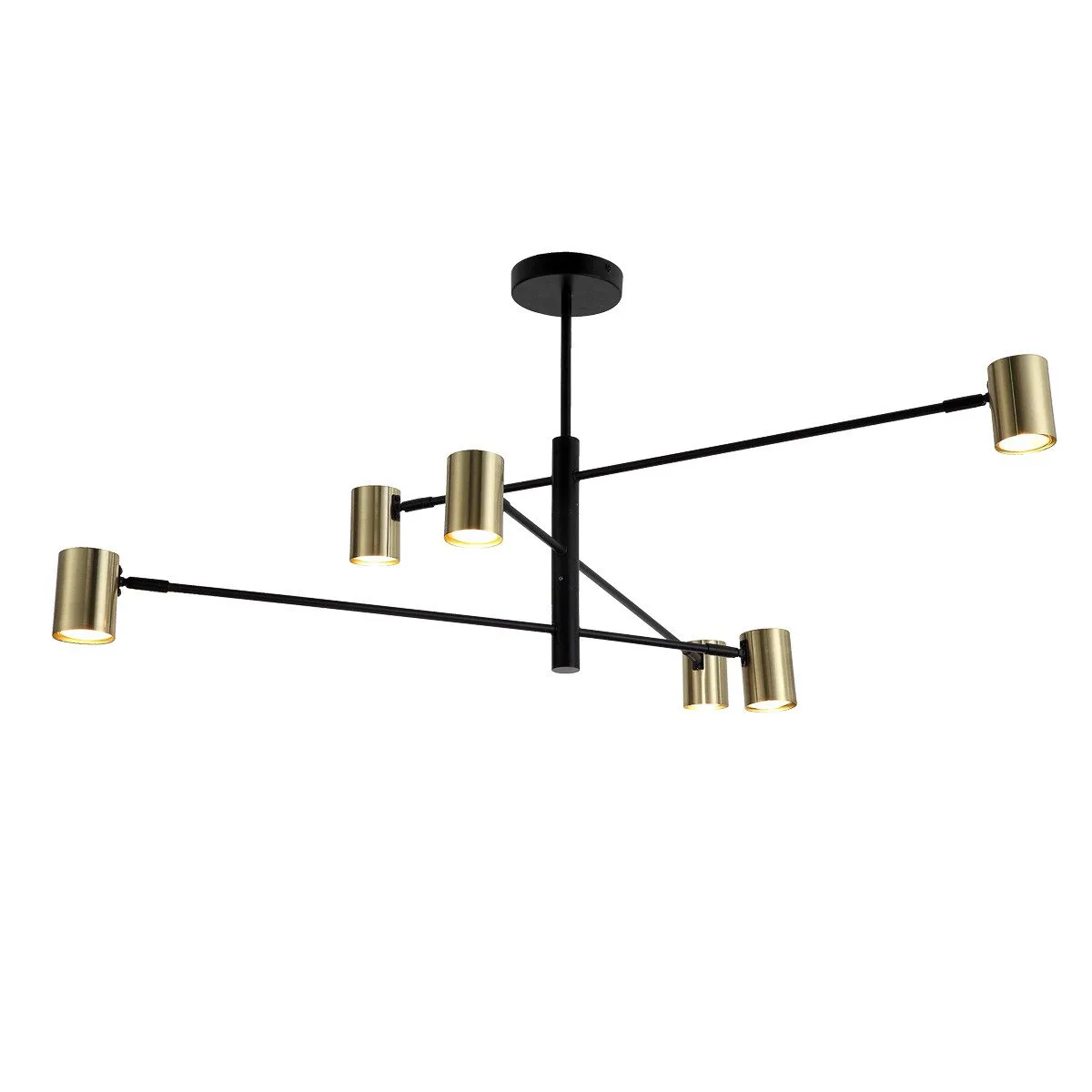 Lampa wisząca Snow 6 złota 6xGU10