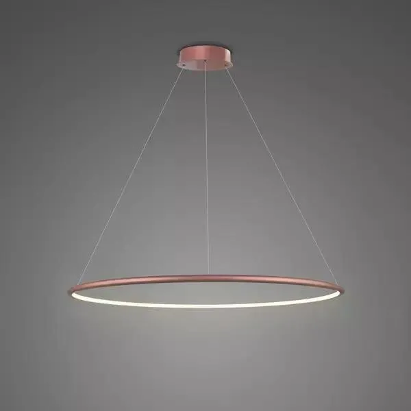 Lampa wisząca Ledowe Okręgi No.1 60cm 3k Różowe Złoto
