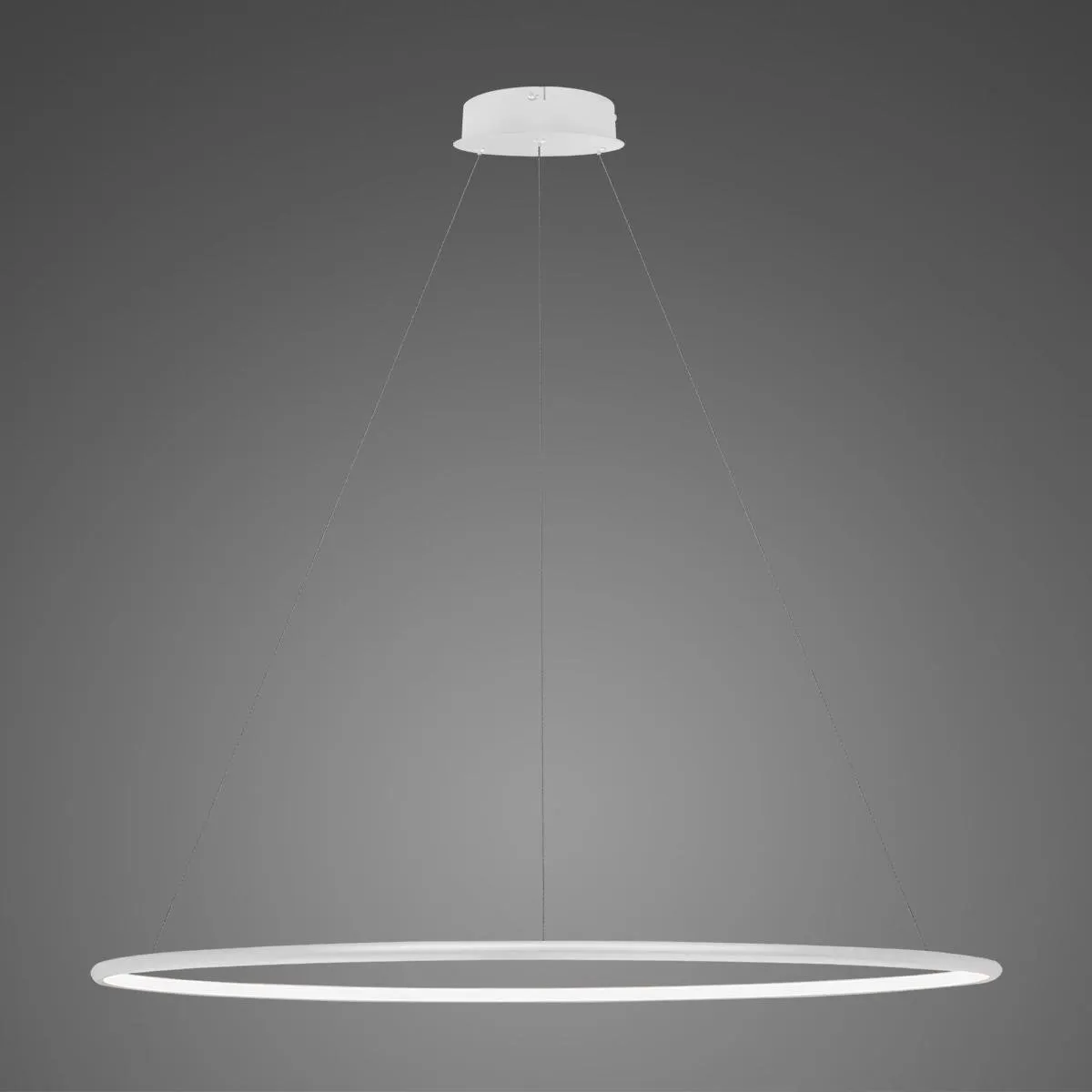 Lampa wisząca Ledowe Okręgi No.1 120cm 2700k biała ściemnialna