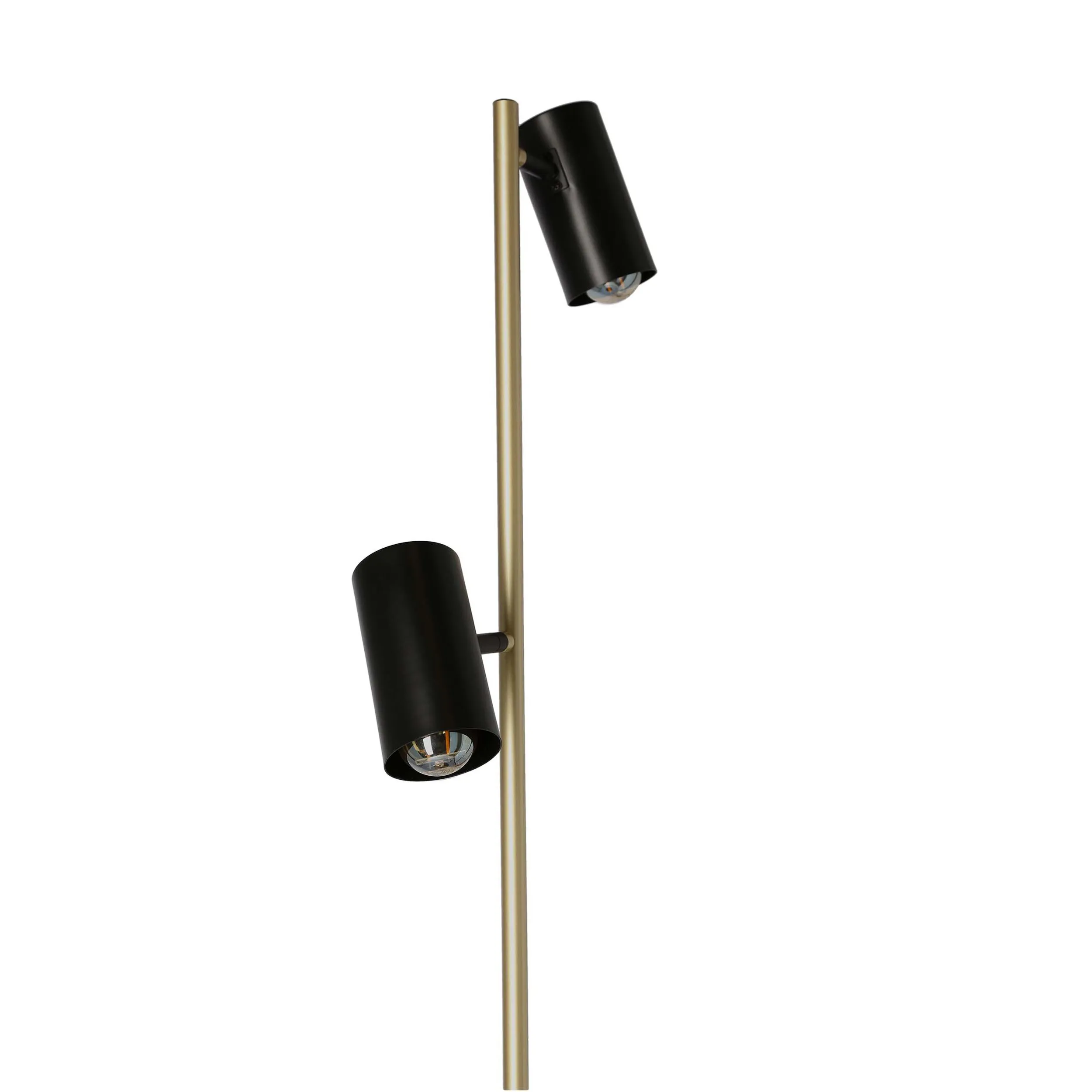PERRET LAMPA PODŁOGOWA CZARNY+ZŁOTY MATOWY 2X15W GU10 KLOSZ CZARNY - obrazek 10