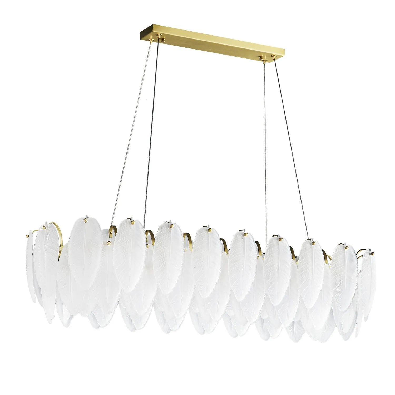 Lampa wisząca PIUMA LONG 100 cm – biała, oprawa sufitowa