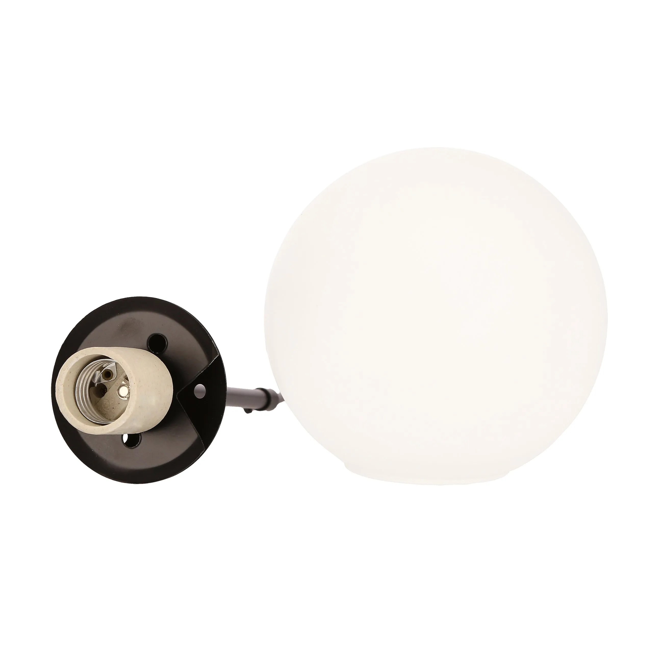 Pompei lampa wisząca czarny 3x40w e27 klosz biały - obrazek 6