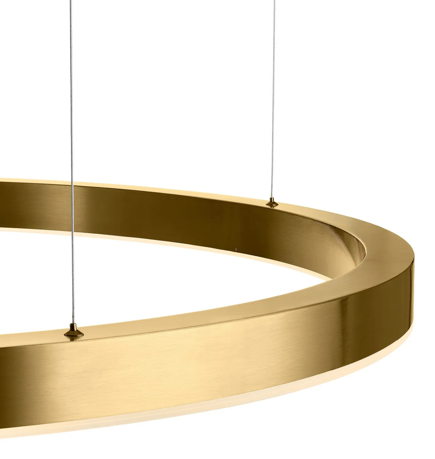 Lampa wisząca CIRCLE 120 cm - LED, ring mosiądz szczotkowany - obrazek 13