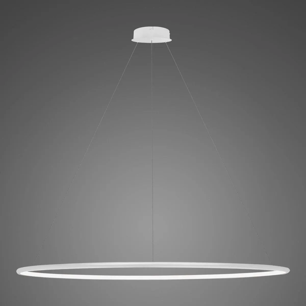 Lampa wisząca Ledowe Okręgi No.1 150cm 3k biała ściemnialna