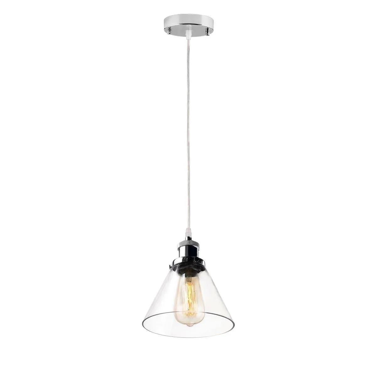NY Loft No.1 CH – Szklana Lampa wisząca - obrazek 2