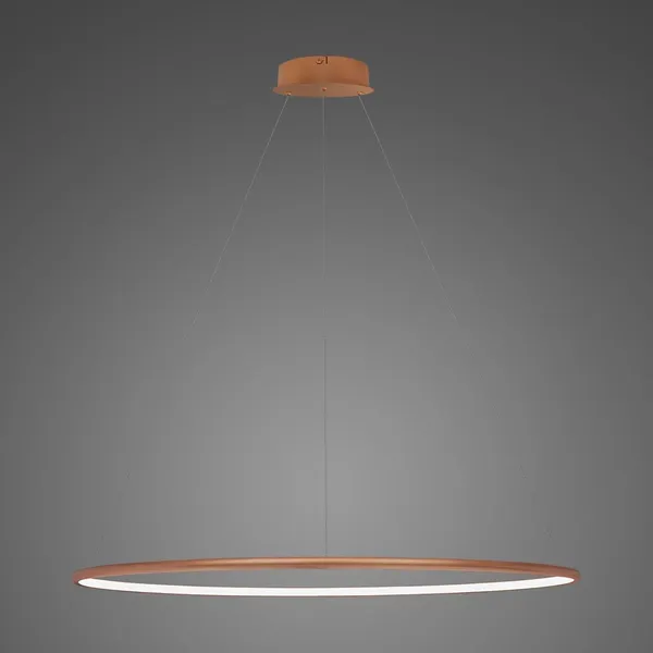 Lampa wisząca Ledowe Okręgi No.1 100cm 3k miedziana