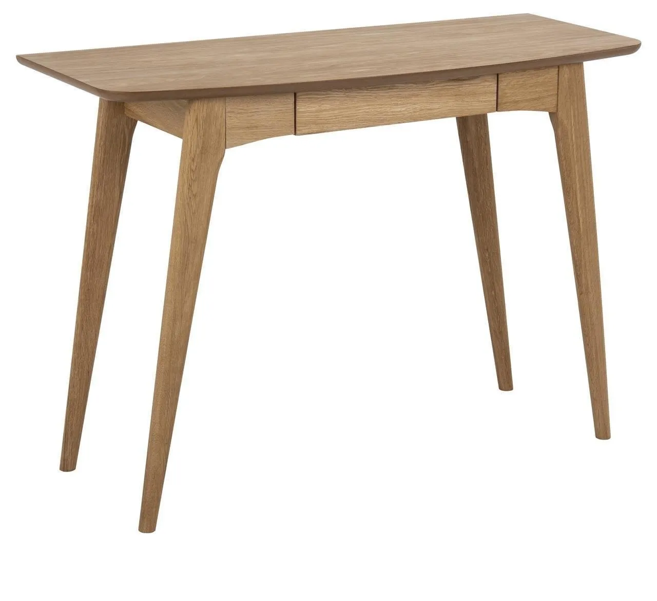 Biurko Actona Woodstock skandynawskie z szufladą dąb naturalny 105 cm