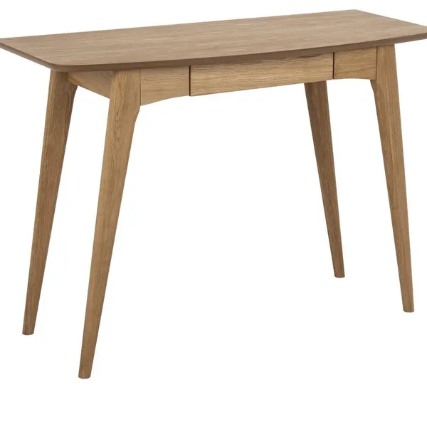 Biurko Actona Woodstock skandynawskie z szufladą dąb naturalny 105 cm