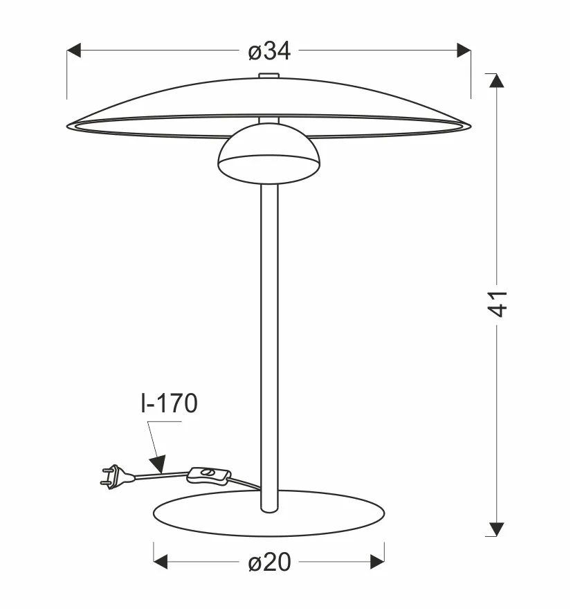 LAMPA STOŁOWA LUND 1 BIAŁY - obrazek 13