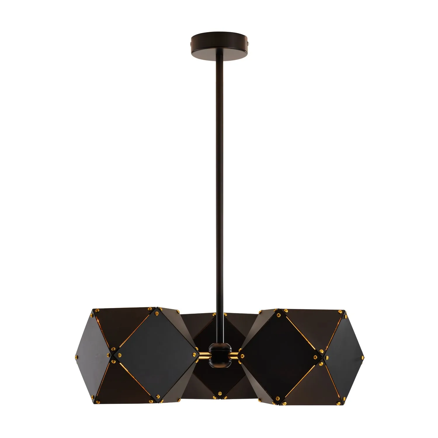 Lampa wisząca NEW GEOMETRY-3 czarno złota 45 cm - obrazek 11