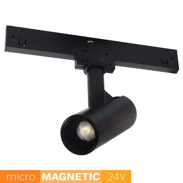 Reflektor spot do szyn magnetycznych UN5-L20 Micro Magnetic 3W 3000K czarny