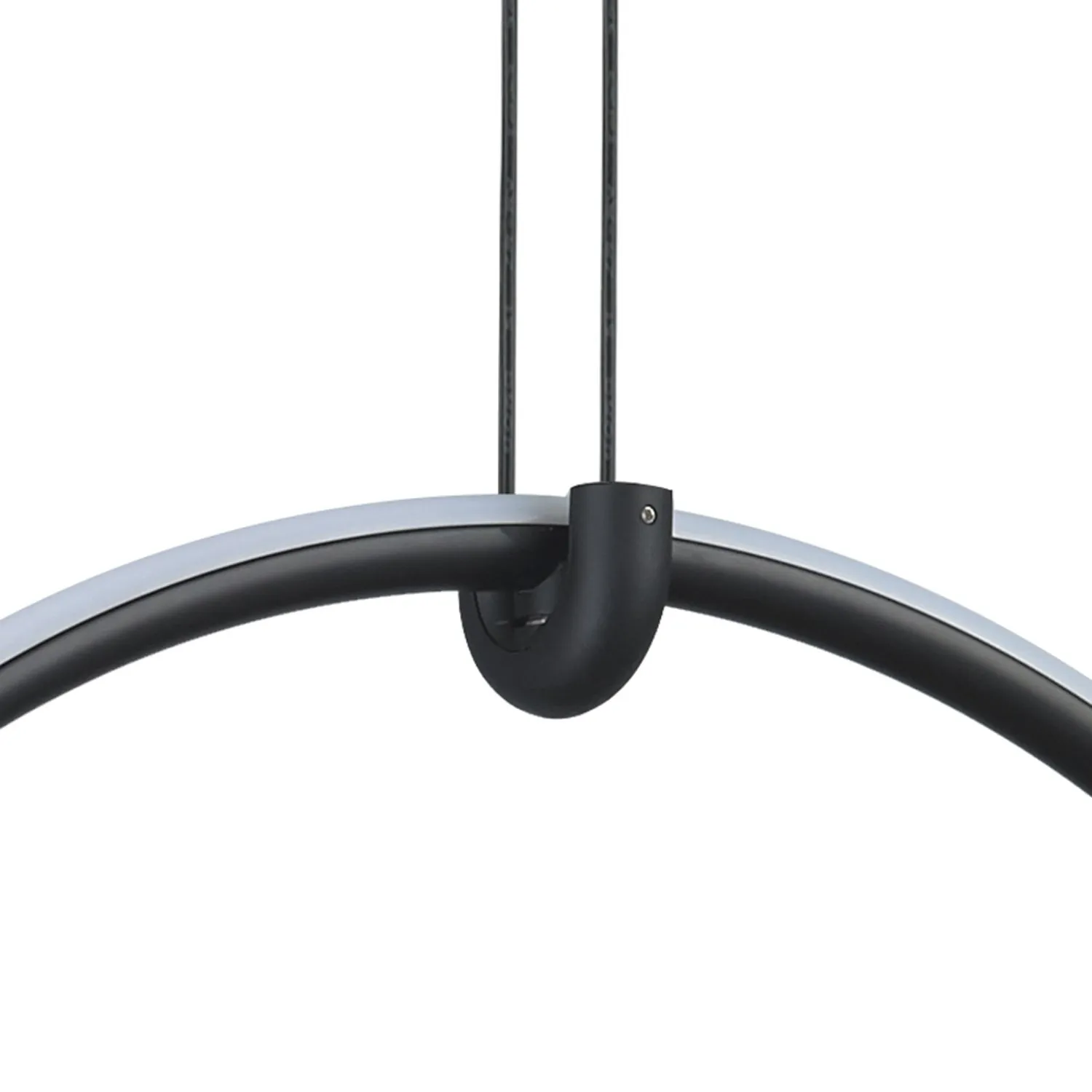 Lampa wisząca COCO 1, 40 cm - LED, czarny minimalistyczny ring - obrazek 3