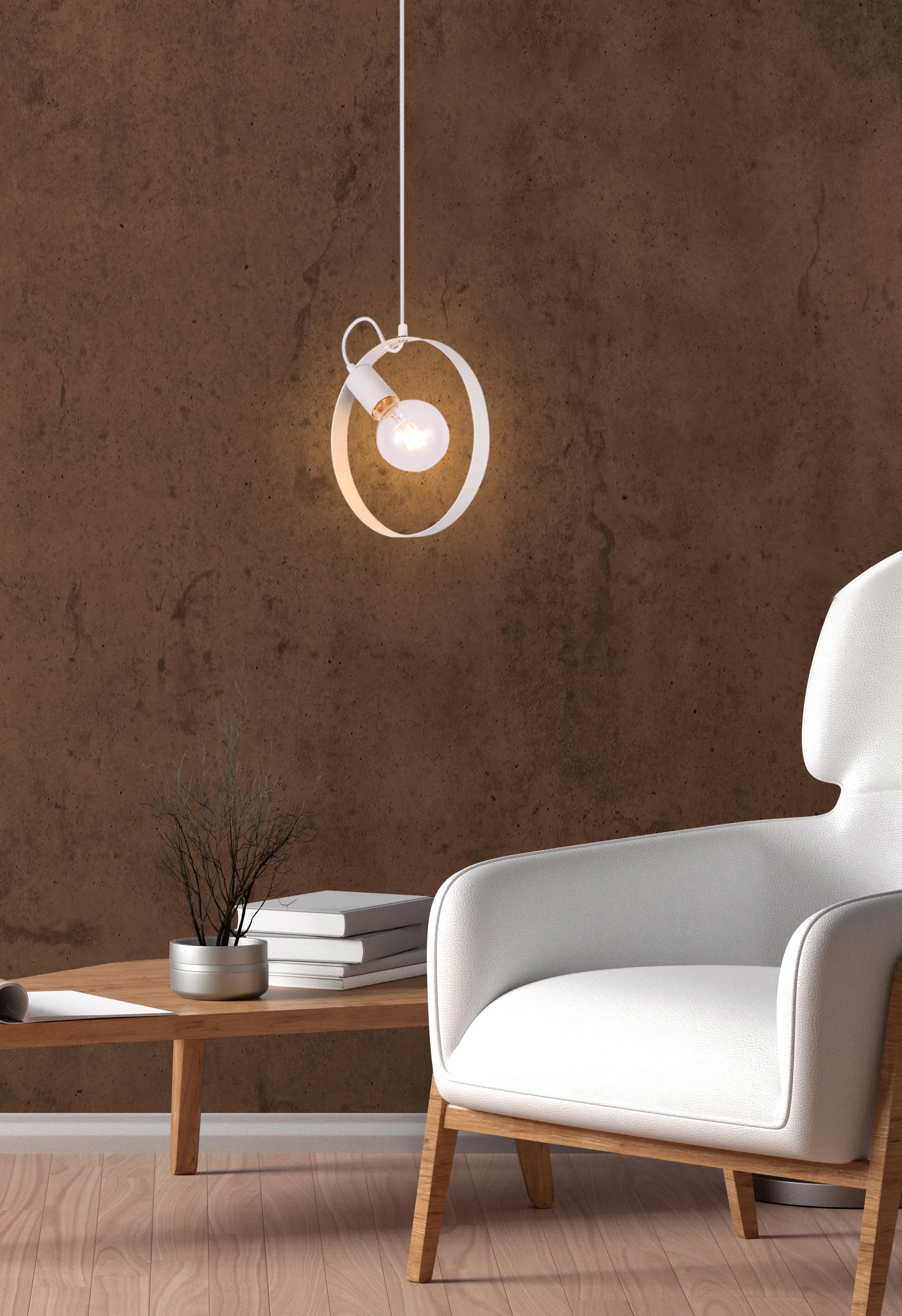 LAMPA WISZĄCA NEXO 1 BIAŁY - obrazek 2