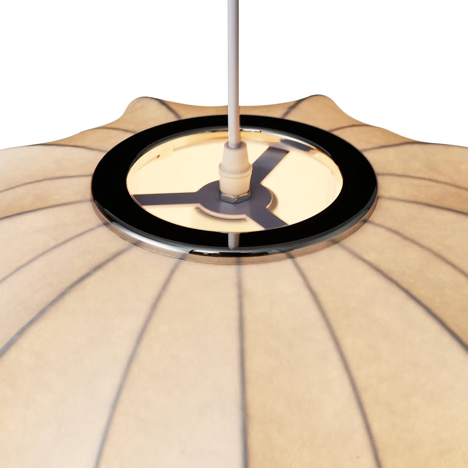 Lampa wisząca SILK V-shape biała 45 cm - nowoczesna i minimalistyczna - obrazek 9