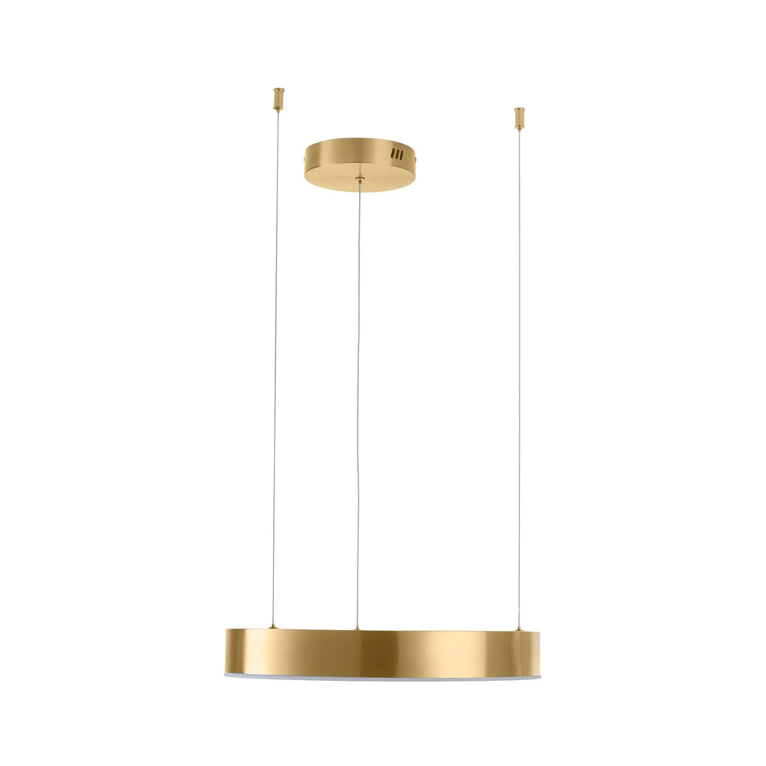Lampa wisząca CIRCLE 40 cm - LED, ring mosiądz szczotkowany - obrazek 7