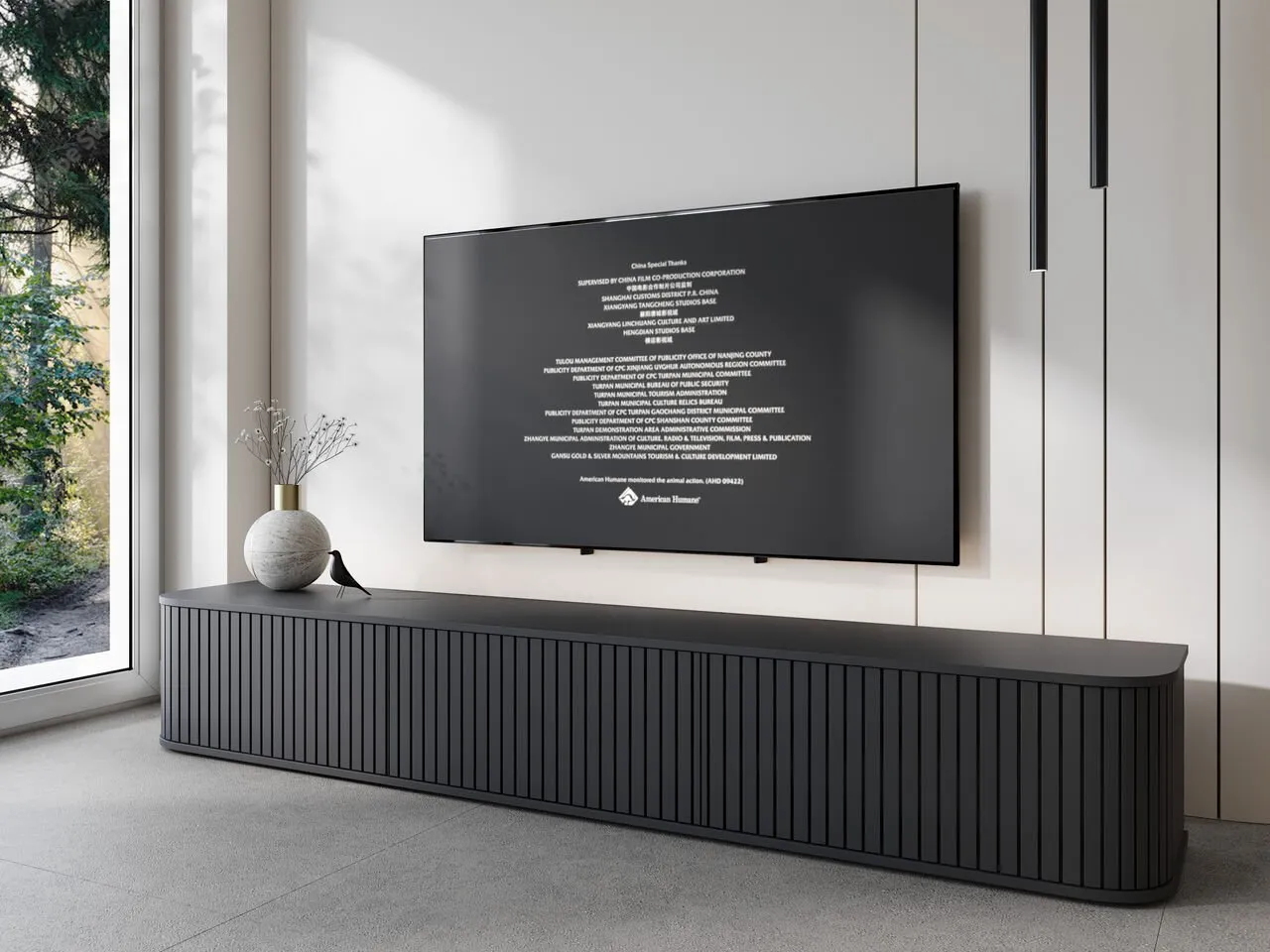 Komoda RTV ZYLIO 215 Czarny - obrazek 5