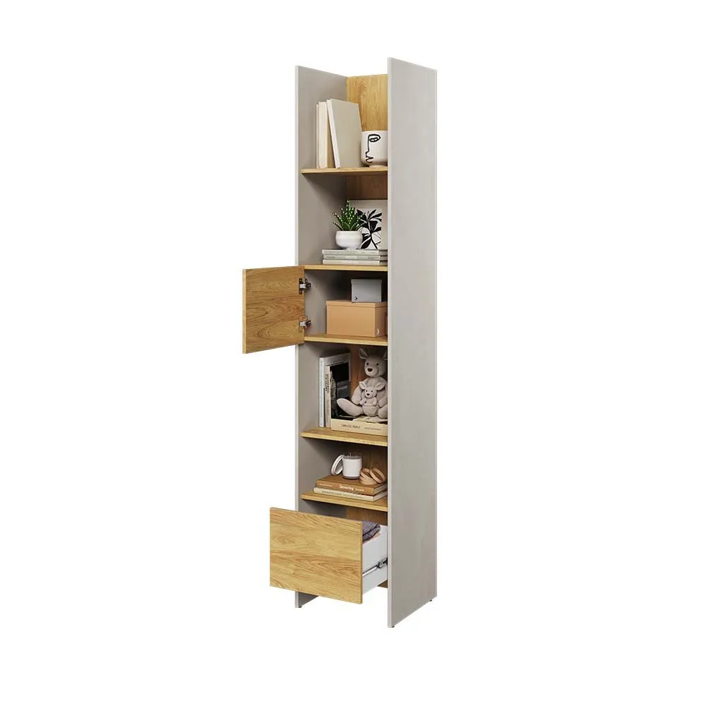 Regał 45 silk flou/hikora naturalna TEEN FLEX TF02 - obrazek 4