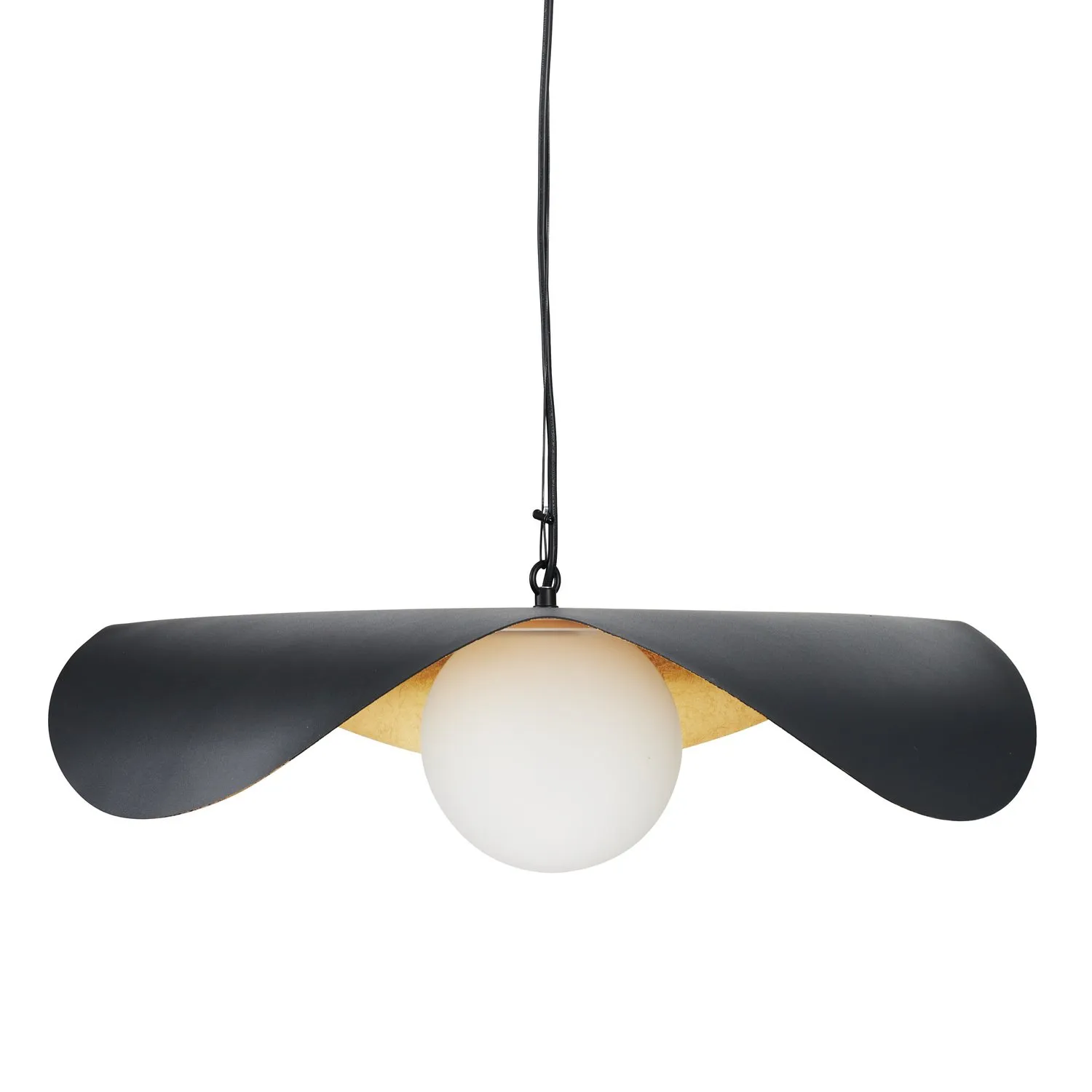 Lampa wisząca ENZO 60 cm - czarno złota - obrazek 6