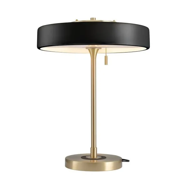 Lampa stołowa ARTDECO 50 cm - czarno - złota