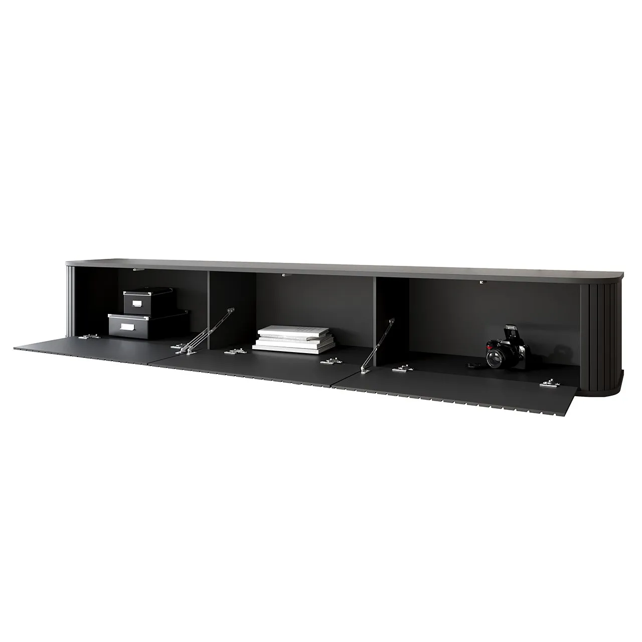 Komoda RTV ZYLIO 215 Czarny - obrazek 3