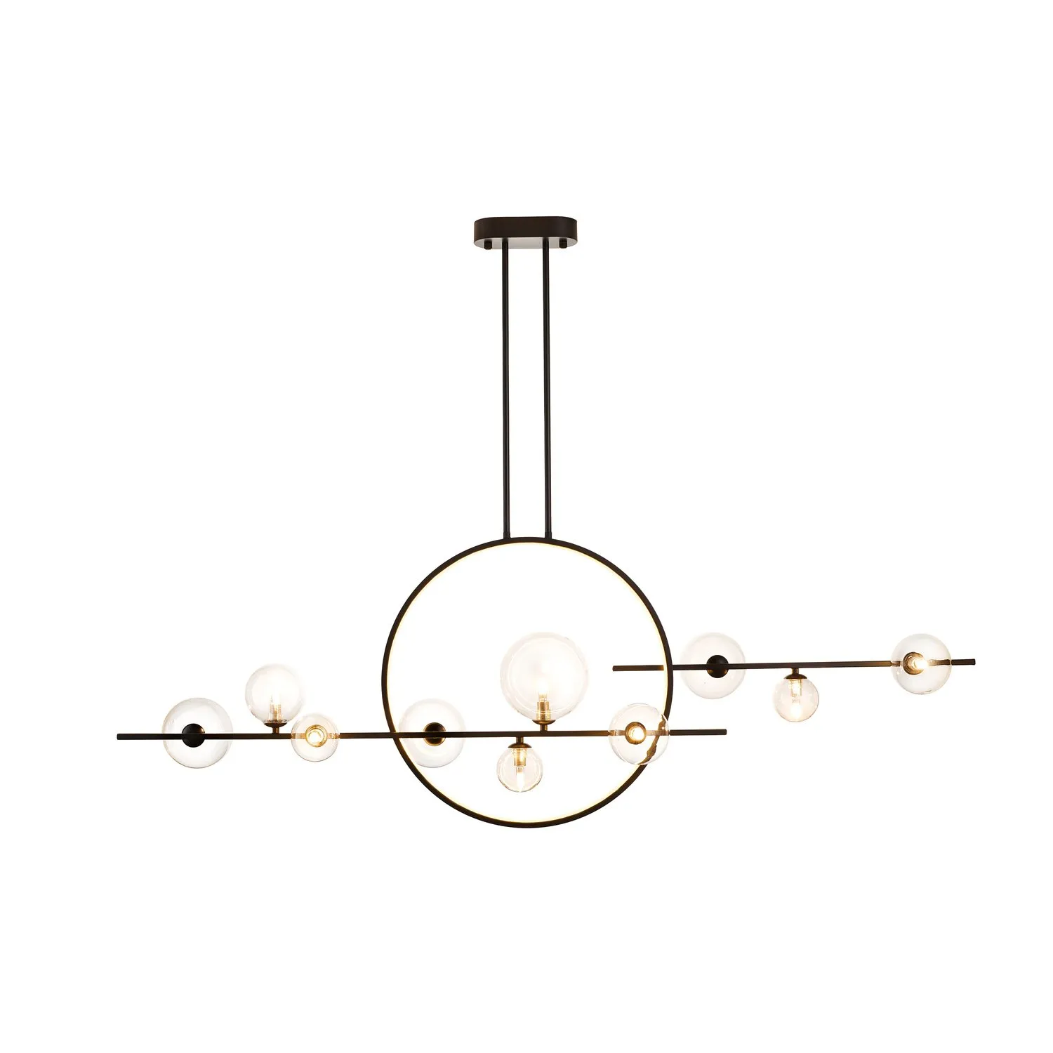 Lampa wisząca ORION DOUBLE czarna 145 cm - obrazek 9