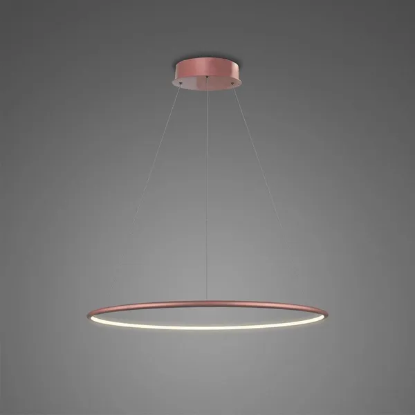 Lampa wisząca Ledowe Okręgi No.1 40cm 3k różowo złota