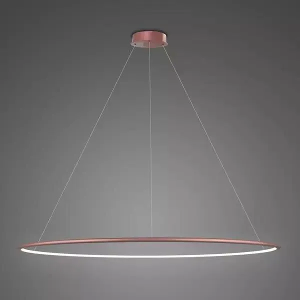 Lampa wisząca Ledowe Okręgi No.1 150cm 4k Różowe Złoto