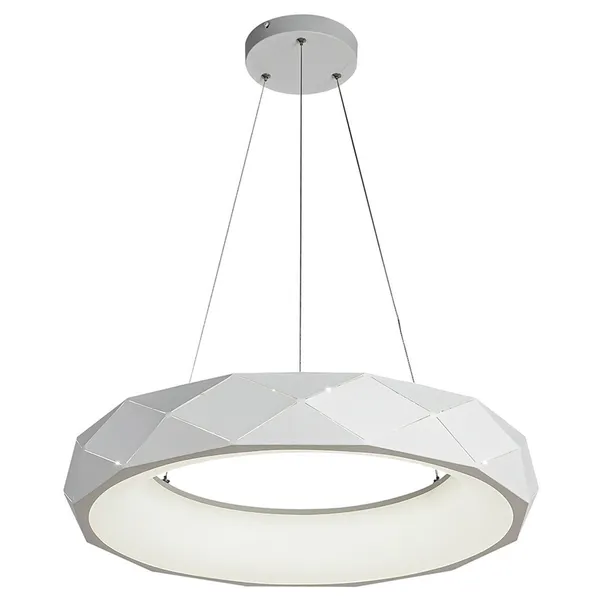 Lampa wisząca Reus biała LED 4000K