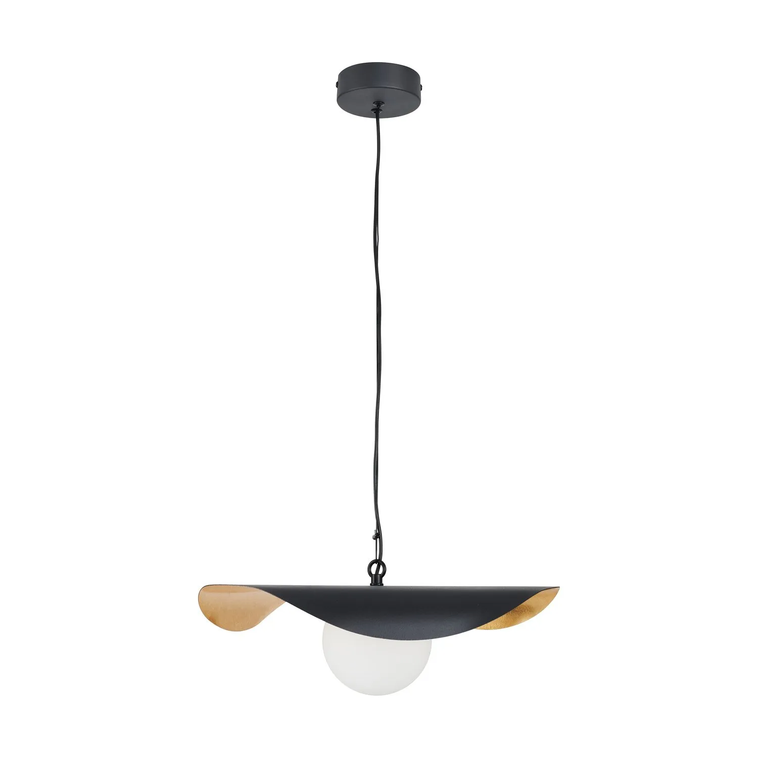 Lampa wisząca ENZO 40 cm - czarno złota - obrazek 12